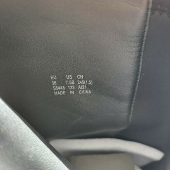 Stuart Weitzman Black Suede Over The Knee Boots w/Logo size Womens 7.5 in Keelan - Picture 12 of 12